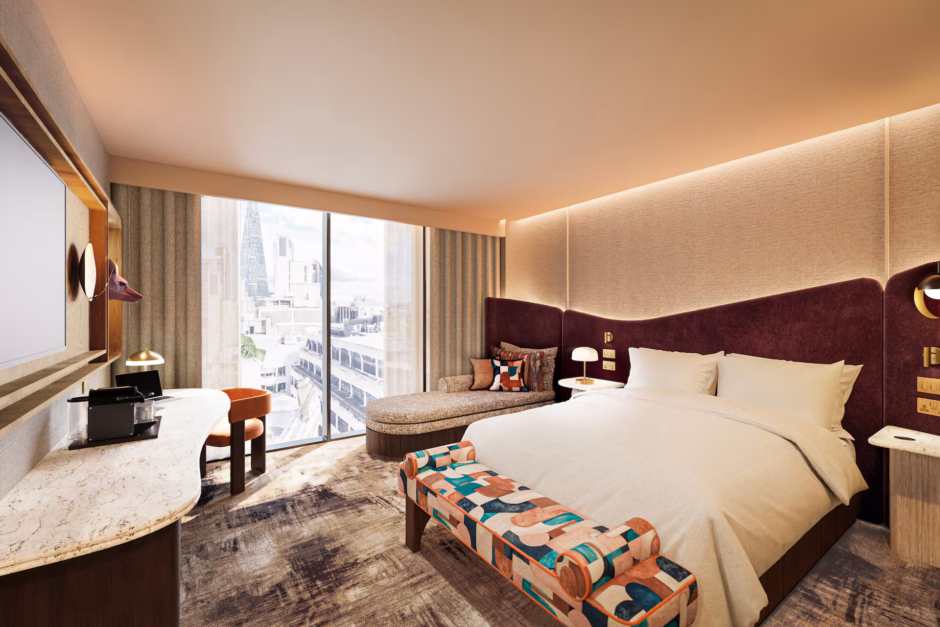 Hilton London Bankside, Bedroom