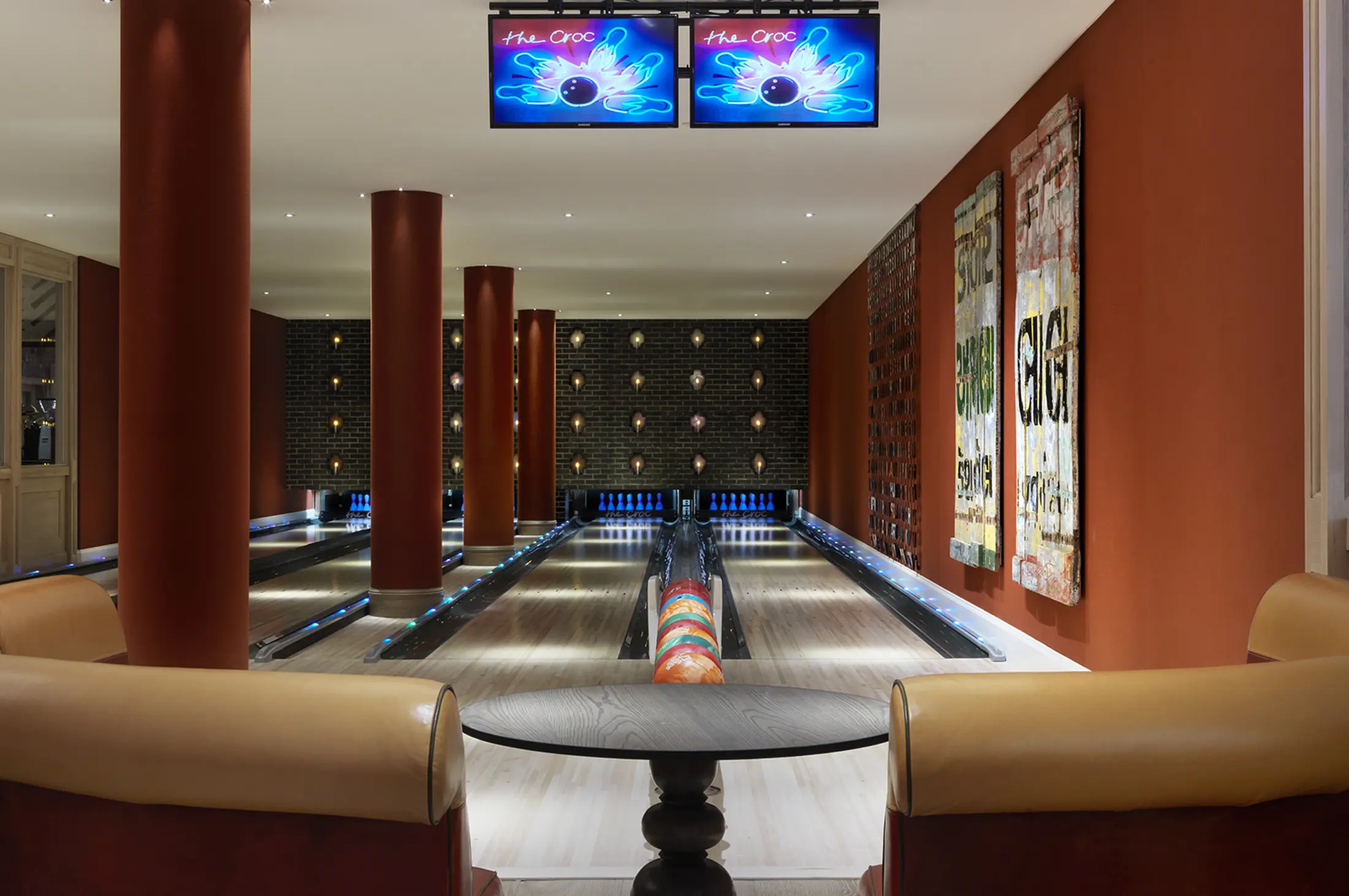 Ham Yard Hotel, Crow Bowling Alley